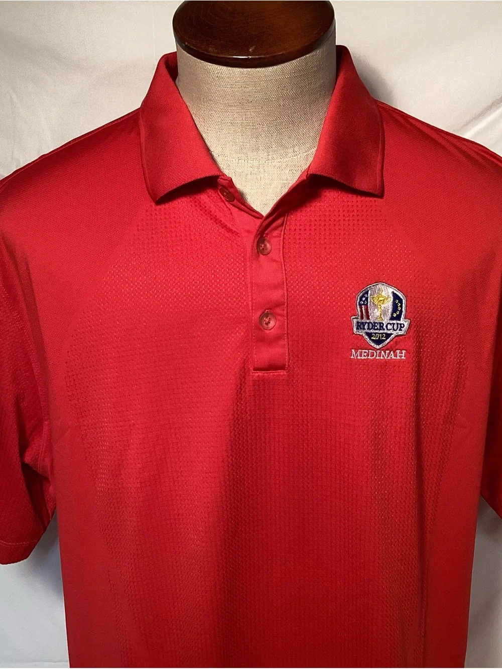 Nike Ryder Cup 2012 Red golf polo shirt Men’s Size XL